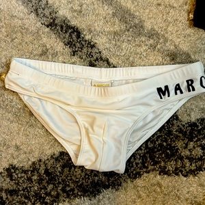 Marcuse White Men's Swim Brief